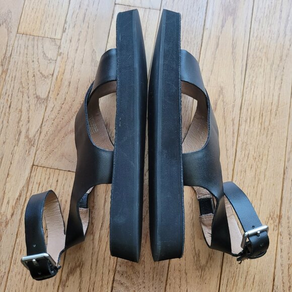 Madewell The Natasha Flatform Sandal 7 Black - Picture 9 of 12